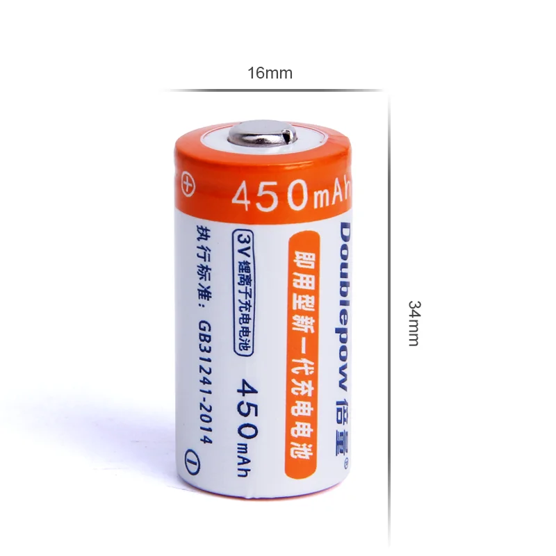 Identiteit diep Eindeloos Cr123a 450mah Aa 3v Rechargeable Lithium Lifepo4 Battery For Arlo Polaroid  Digital Cameras Flashlights - Buy Cr123a,Cr123a Battery,Lithium Battery  Cr123a Product on Alibaba.com