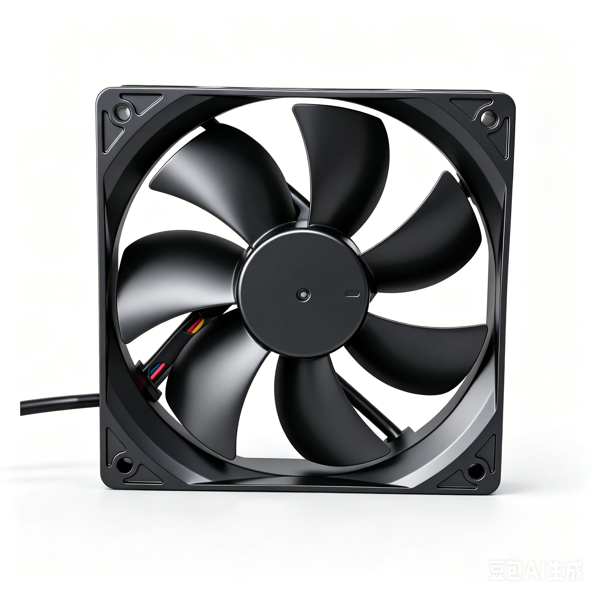 Brushless Fan, 120x120x25mm, 24V, 3D - detail 4