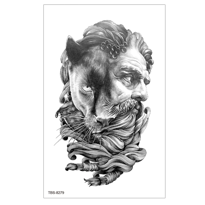 Manufacturer 3d Decoration Tattoo For Men Women Portraits Pattern Beautiful  Girl Old School Flash Big Lady Face Tatuajes Animals - Buy Waterproof Tattoo  Sticker For Men,Face Tattoo Stencils,Non-toxin And Eco-friendly Product on
