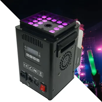 1200W RGB LED Fog Machine Vertical Smoke Machine DMX Control Smoke Maker for DJ Wedding Parties