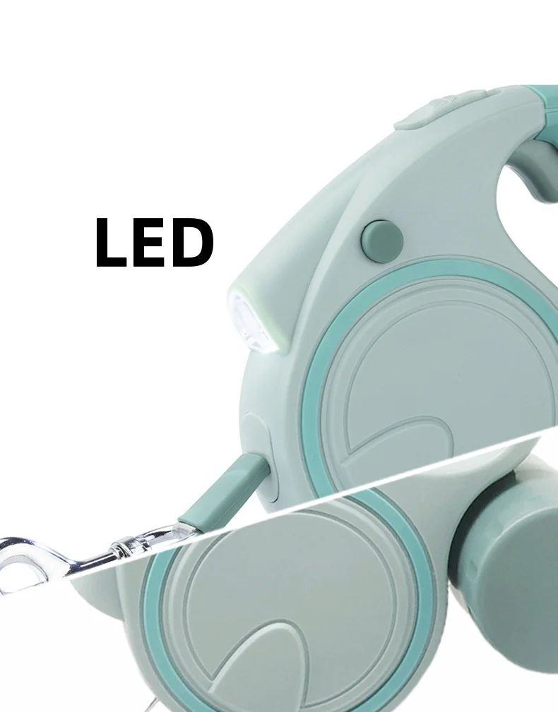 New Multi-functional 5-meter Pet Leash with LED Light and Storage Box Convenient for Dogs to Go Out Pet Products details