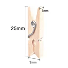 Arts Art Clip Wooden Clip Mini Wood Arts Crafts Decoration Mini Art Clip Photo Clip 2.5cm Long