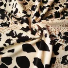 Print Fabric Animal Print Lovely Poly Cotton Feel Print Animal Design Velvet Fabric For Women Sleep Wear