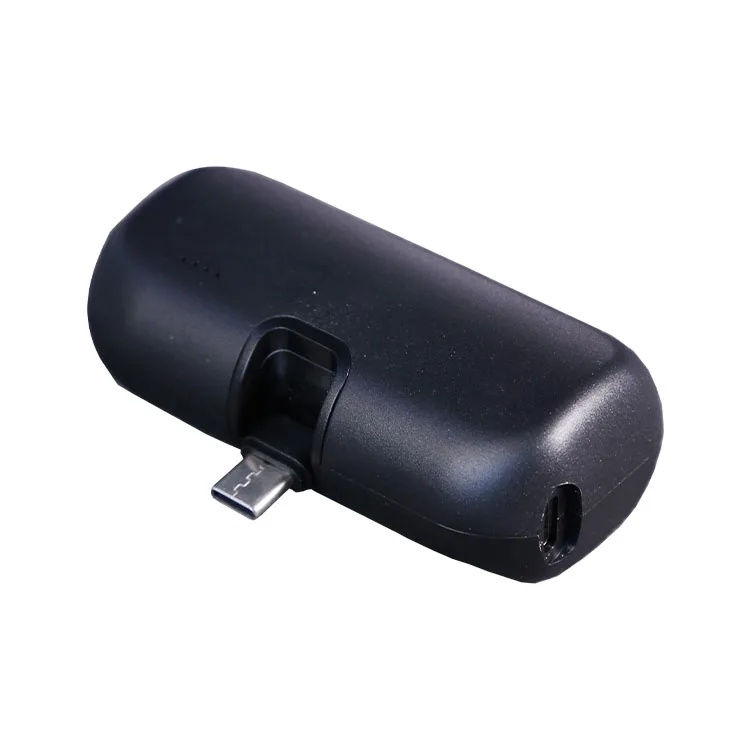 Trending Products 2025 New Arrivals PB199 20W White Black Pink Capsule Power Bank 4000mAh Built-in Foldable Usb-c Port Connector