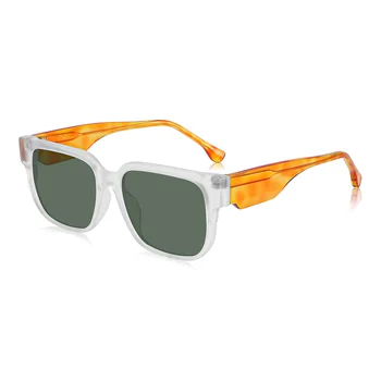 New Trendy big size frame custom logo women sun glasses handmade sunglasses with your logo