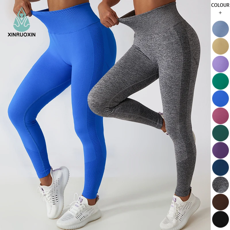 Custom Women Gym Scrunch Pants Sport Workout Fitness Push Up High Waist Butt lifter Tummy Control Yoga Leggings