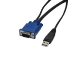 Vga To 2-In-1 USB KVM Cables KVM VGA 15 Pin Male To Male Cable For Keyboard And Mouse
