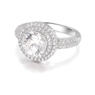 Ring Rings Wedding Jewelry Four-Claw Female Marriage Zircon Ring Engagement Rings Women Wedding Jewelry