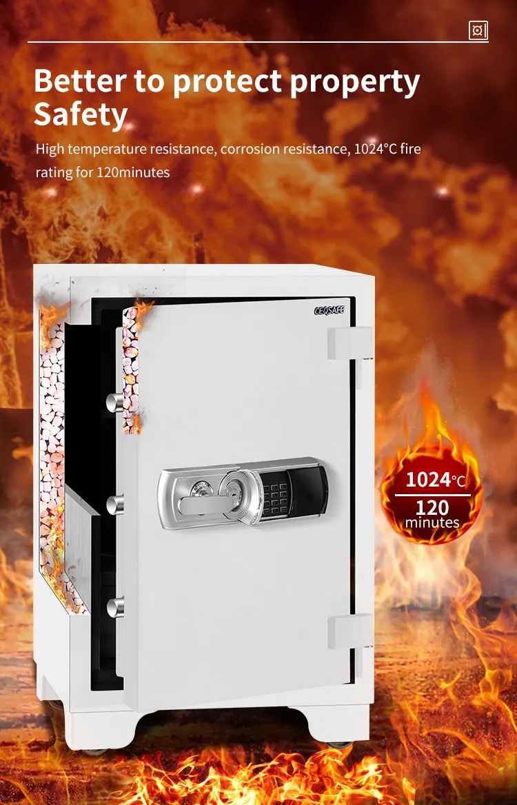 CEQSAFE Factory Direct Sales Biometric Jewelry Deposit Safes Box Heavy Home Metal Money Fireproof Safe Box manufacture