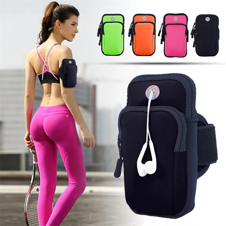 Pouch Key Bag Arm Band Sleeve Fit Sport Gym Hiking Running For Iphone 13 Pro Max And All Mobile Phones - Buy Pouch Key Pocket Bag Arm Band,Running Armband,Running Armband