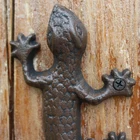 Decorative Wall Decorative Antique Cast Iron Gecko Shape Wall Mounted Courtyard Garden Hook