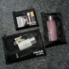 Bag Kit Portable Mesh Wash Shower Bag Women Toiletry Cosmetic Organizer Pouch Bathroom Makeup Bag Kit Case