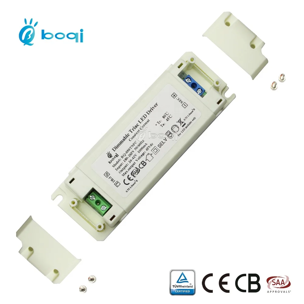 Fast delivery trailing edge triac dimmable 42w phase cut led driver EU standard