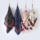 Scarf Satin Scarf For Hair Customized Luxury Silk Feel Hair Scarf For Women Satin