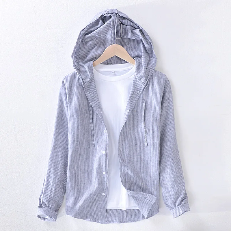 linen cotton hoodie