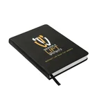 Notebook Leather Planner Size A5 Hard Cover Notebook Leather UV Print LOGO Custom Organizer Planner Magazine
