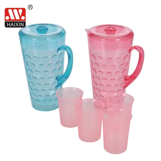 plastic water kettle 1.8L with 4 cups