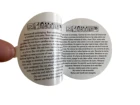 Tear Directions Booklet Format Multi Page Tear Off Sticker Labels Design Double Layer Label Paper Sticker