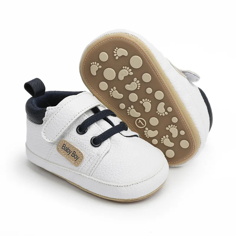 202 Hot Selling High Quality Soft TPR Anti-slip Outsole Babies Toddler Boy Shoes Prewalker Shoes for Boys supplier