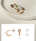 Rose Gold 2021 New EMALIE EARRINGS Enamel And Stainless Steel 316L With Rose Gold Plating