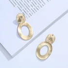 Earring Stud TongLing Earring Alloy 24k Gold Plated 2022 Fashion Jewelry Hoop Stud Earring For Women
