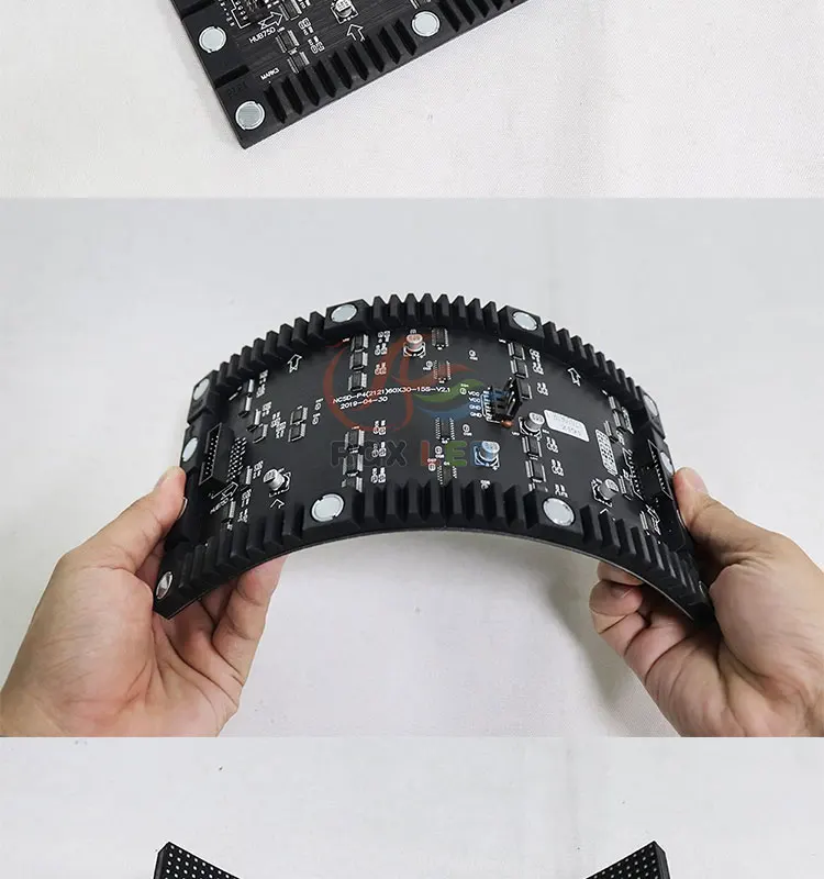 Flexible P4 (4mm) 240*120 mm Indoor LED Module Pixel Pitch P4mm Full RGB LED Panel Screen with 1800 Dots 1/15Scan 1650 Nits