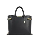 Black Handbag Bag Shoulder 2021 Black Litchi Texture Handbag Set And Classic Design Tote Bag Shoulder Handbag