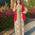 Scarf Dress HJ RTS04 Fashion Hijab Scarf Jalabiya GuangZhou Hongjing Women Clothing Muslim Print Dress
