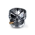 Titanium Ring Personalized Ring Personality Titanium Steel Skeleton Finger Punk Style Skull Ring