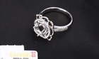 Wedding Diamond Diamond Classic Design 18K White Gold Wedding Engagement Precious GIA Diamond Ring Clawed Collet