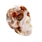 Sakura Agate Skulls Hand Carved Natural Crystal Gemstone Skulls Roughly 4 Inches 1 Kg
