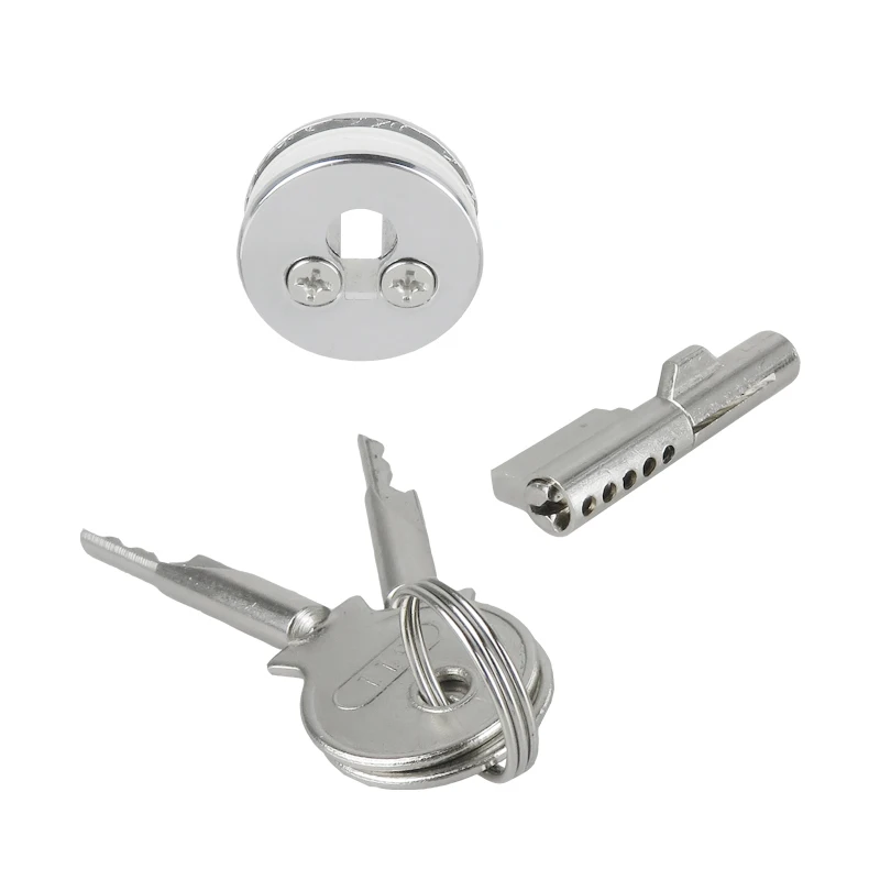Display Cabinet Showcase Glass Door Lock with Key for 3-10mm Thickness Glass 