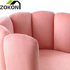 Pink ZOKON Pink Cute Living Room Sofa Modern Furniture Single Fabric Upholstered Sofa Chair