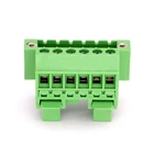 Terminal Din Rail 5.08mm Pitch 16A 300V Plug In Terminal Bock Din Rail Mounted Replace UK 2 3 4 5 6~24 Way