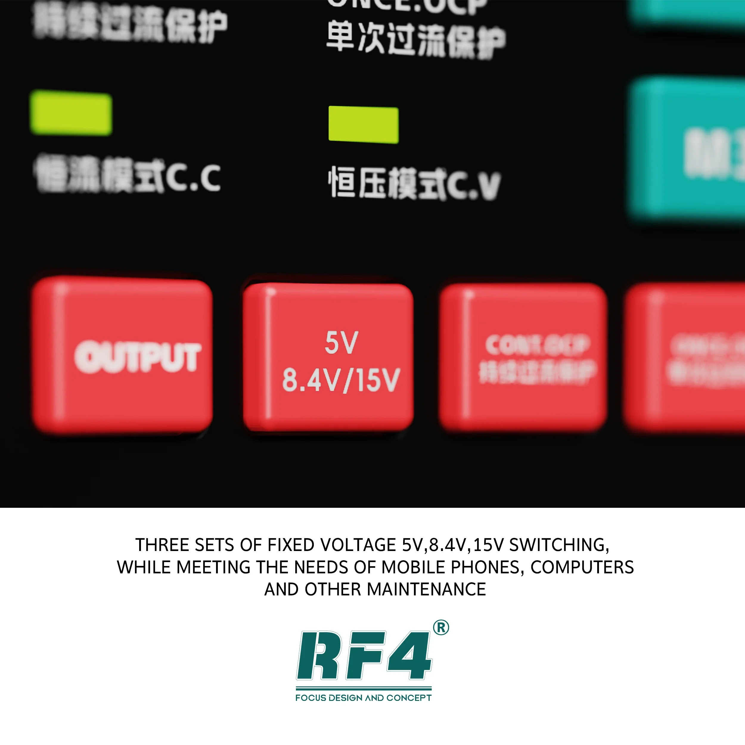 RF4 RF-3005D/RF-3005PRO 150W 30V 5A DC Regulated Digital Smart Multifunctional Power Supply Regulator Phone Sensing Automatic