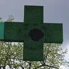 Marketing Outdoor Advertising Marketing Equipment High Brightness P10 RGB DIP Pharmacy LED Cross Sign