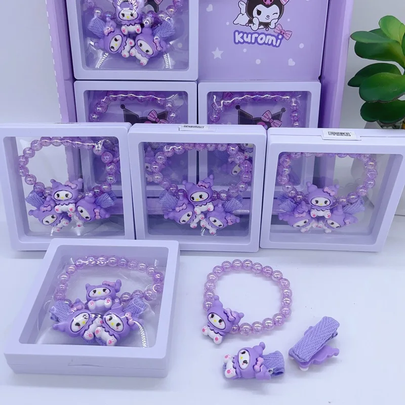 MB1 Anime Beaded Bracelet Kuromi My Melody Kids Bracelet Accessories Cool Gift & Party Favor For Toddlers, Boys, Girl