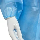 Uniform Working Uniform Blue And Yellow Isolation Gown Level 2 Water Impervious Disposable Gown