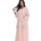 Summer Gown Summer Leisure Long Dress Muslim Women's Clothing Middle East Dubai Gown Dress