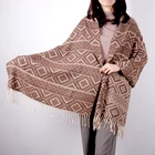 Scarf Wool Custom Scarf 2021 Women's Winter Shawl Women's Cashmere Buffonda Wool Jacquard Shawl