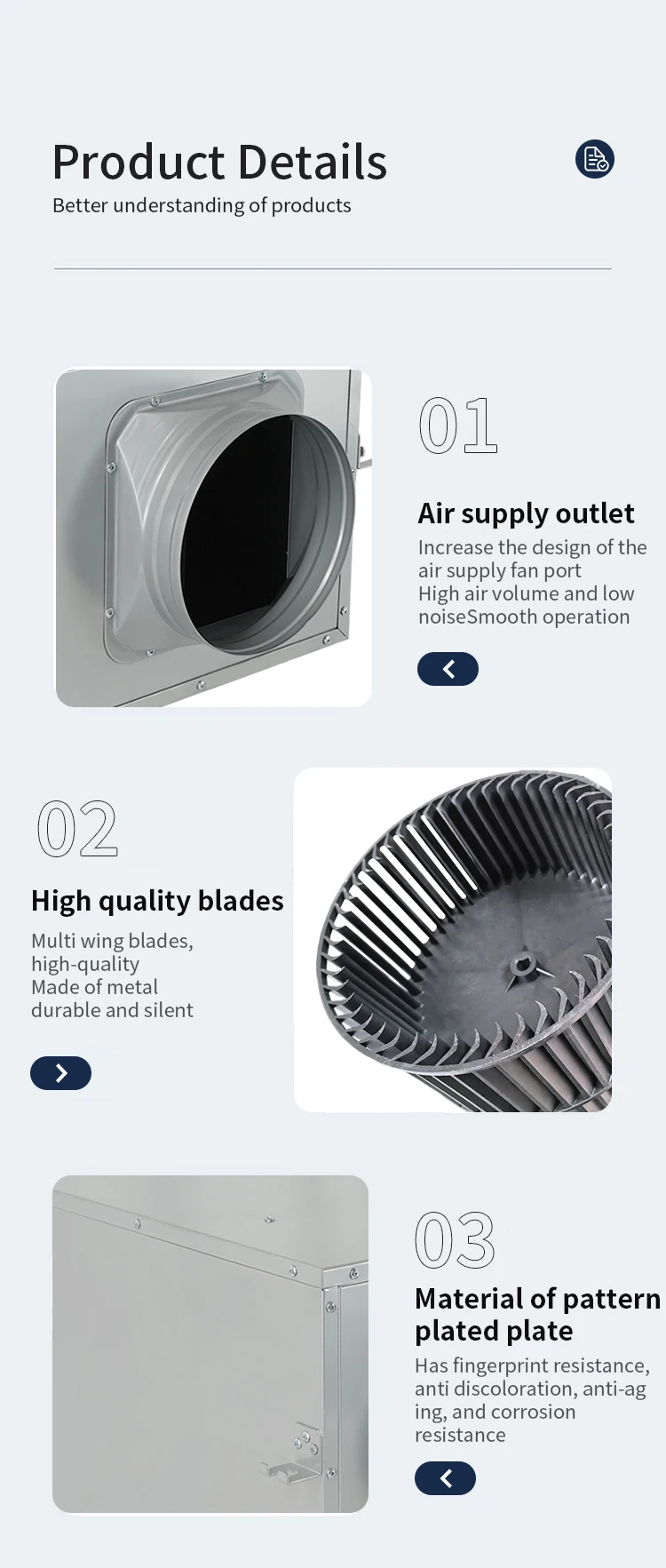 Centrifugal Fan, DPT, Inline - detail 8