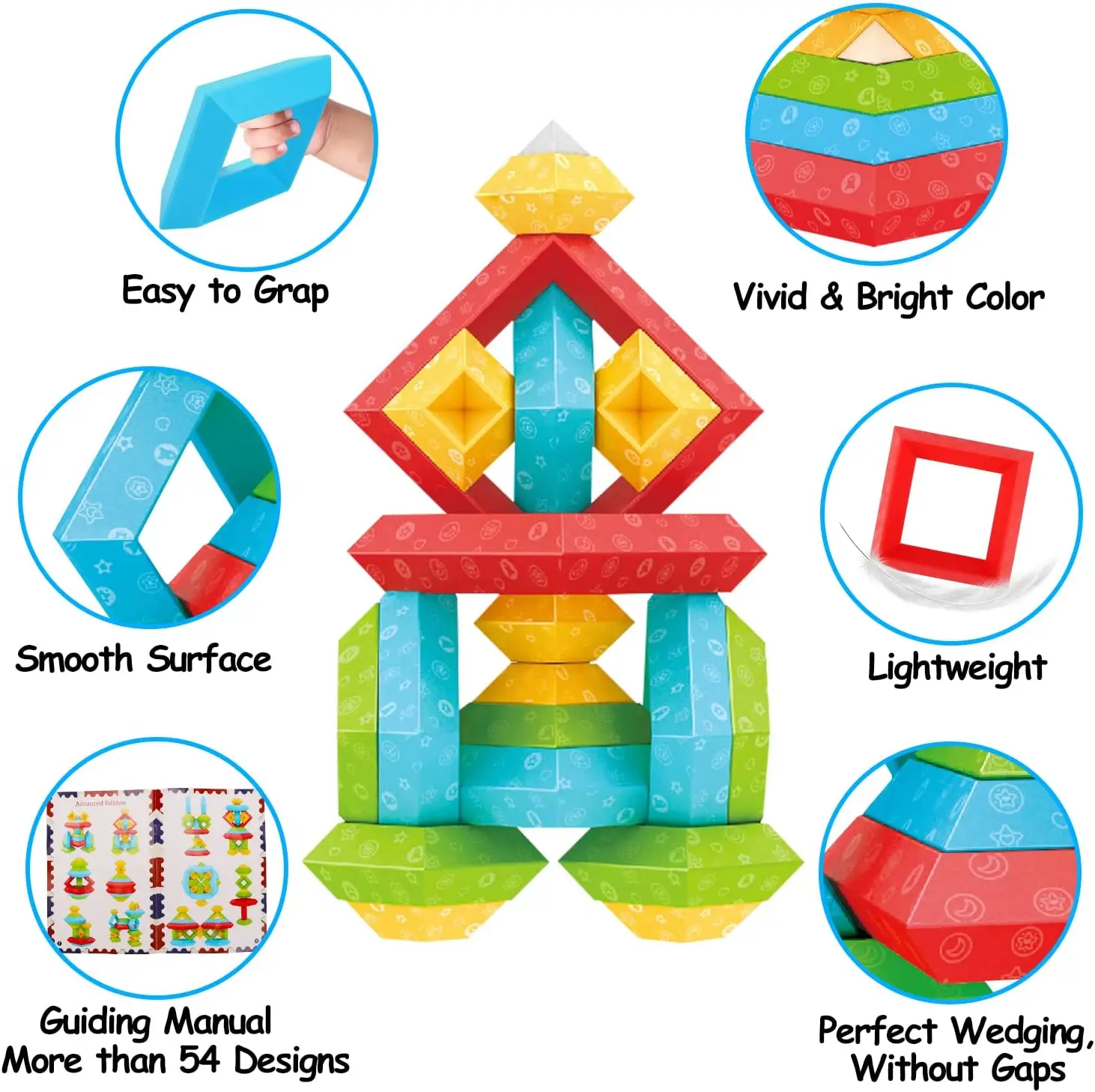 Wholesale Variable Pyramid Building Blocks Stacked Puzzle Toys