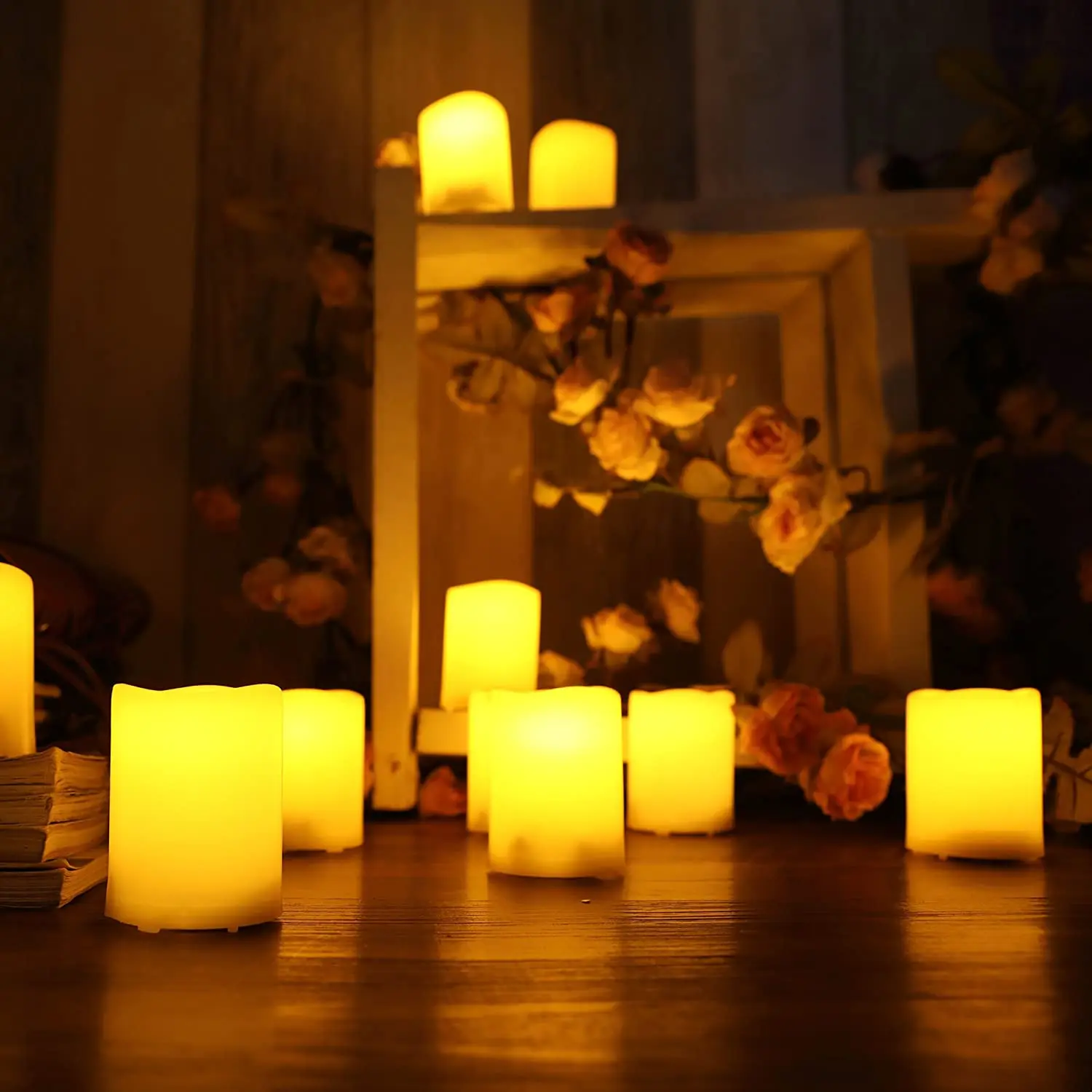 36 Pack Flameless Battery Operated Led Votive Candles Flickering