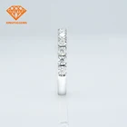 Silver Ring Silver Xingyue Jewelry 925 Silver Ring 2.6mm Cubic Zirconia Half Eternity Ring