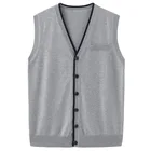 Mens Vest Down Mens Sweater Vest Wholesale Mens Knitted Vest Button Down Cardigan Sweaters Fashion Vest