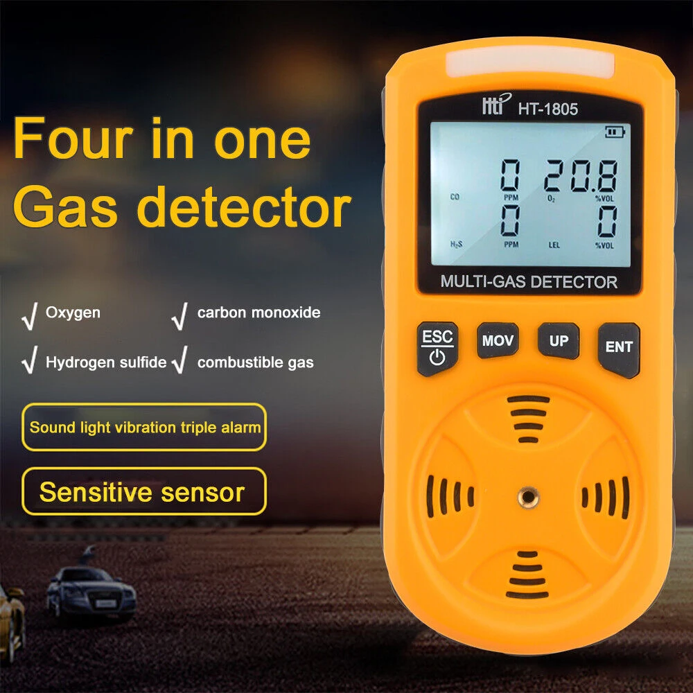 hti ht-1805 4 in 1 gas analyzer detector portable