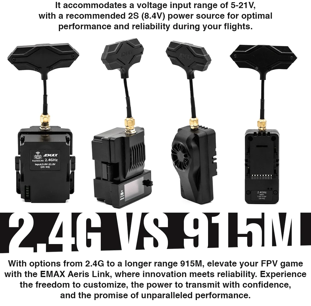 emax aeris link expresslrs elrs micro 2.4ghz 915mh