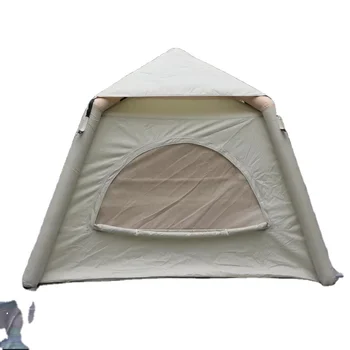 Best Price 4㎡ Waterproof PVC Air Pole Inflatable Tent Durable Oxford Fabric Aluminum Pole Canvas Nylon Cotton Outdoor Camping