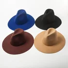 Hats Men Hats Men Wholesale Unisex Wide Brim Floppy 100% Wool Fedora Felt Panama Hats