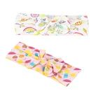 Summer Wrap Summer Fashion Fruit Print Hair Wrap Bow Knot Turban Bandanas For Women